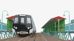 Metro scene 3D model
