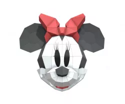 Minnie Mouse mask Low-poly  3D model