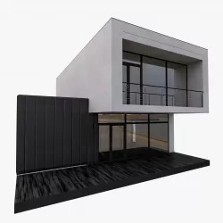Modern Minimal House 3D model