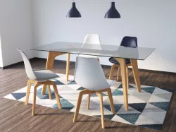 Modern Table Chair Lamp Set  3D model