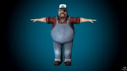 Mr Globetrotter Male Character Low-poly  3D model