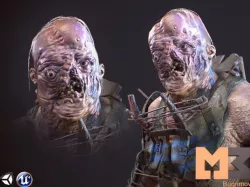 Mutant 01 Low-poly  3D model
