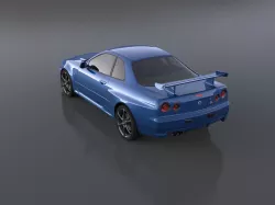 Nissan skyline GT-R r34  3D model