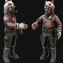 Northern Hero Low-poly  3D model