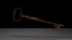 Old Key Low-poly  3D model