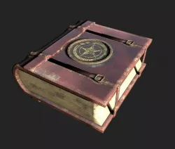 Old Magic Book Low-poly  3D model