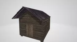 old small room Low-poly  3D model