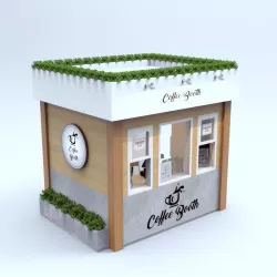 Outdoor Coffee Booth 3D model
