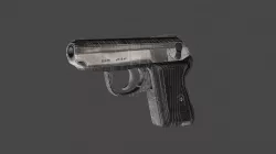 P64 CZAK polish pistol 3D model