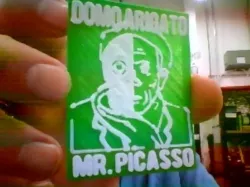 Pablo the Drawing Bot Fridge Badge Magnet