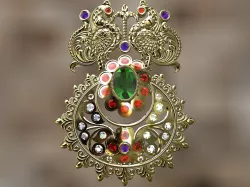Peacock Pendant 3D model