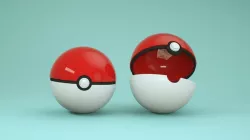 Pokeball Model Low-poly  3D model