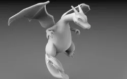 POKEMON - HIGH RES - 006 CHARIZARD 3D model