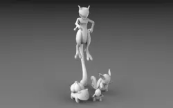 POKEMON - HIGH RES - 150 MEWTWO 3D model