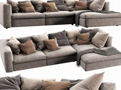 Poliform Dune with Chaise Lounge 3D model