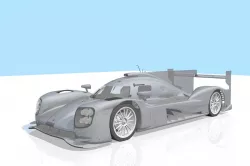 Porsche 919 Hybrid Low-poly  3D model