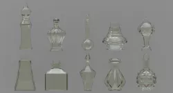 Potion Bottle Set 3D model