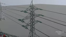 PowerLine Tower 3D model