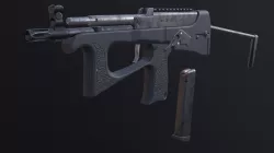 PP-2000 submachine gun Low-poly  3D model