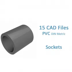PVC Metric Sockets -  3D model