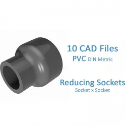 PVC Reducing Sockets -  3D model