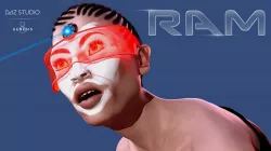 Ram for Genesis 8 Female Low-poly  3D model