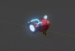 Ray Gun Low-poly  3D model