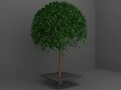 Rectangle Bench 3D model