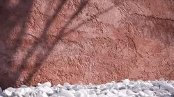 Red damaged plaster wall texture Texture