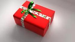 Red Gift Box 11 with Ribbon 3D model