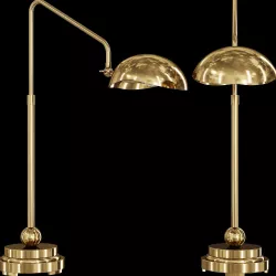 Restoration Hardware CONVESSI TABLE LAMP Brass 3D model