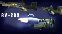 rifle RV-209 Low-poly  3D model