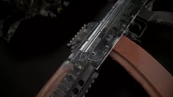 Ris plank AKS74U Low-poly  3D model