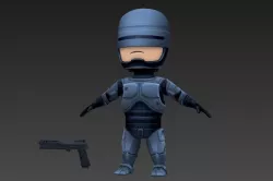 Robocop Low-poly  3D model