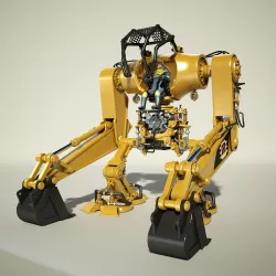 Robot Excavator Mech 3D model