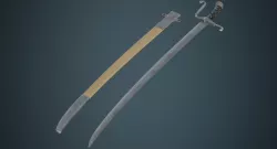 Sabre 1B Low-poly  3D model