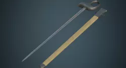 Sabre 2B Low-poly  3D model