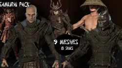 Samurai pack 3D Model Collection