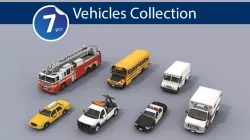 Service Vehicles 3D Model Collection