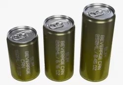 Slim beverage cans 150 200 250 ml 5 6-76 8-45 oz 3D model