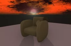Sofa lounge pillow 3D model