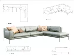 Sofa Revit High Quality 3D models 3D model