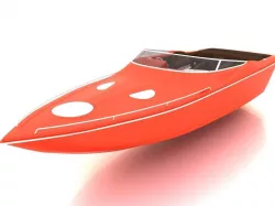 Speed boat Low-poly  3D model