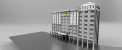 Sti building Low-poly  3D model