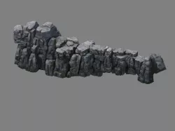 Stone Kazlog shallow bay - coast stones 01 3D model