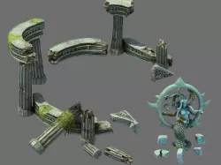 Stone Kazlog shallow bay - Naga Miracle 02 3D model