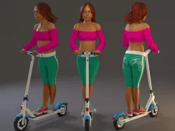Street Female BCC 2130 001 3D model