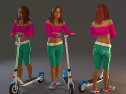 Street Female BCC 2130 002 3D model