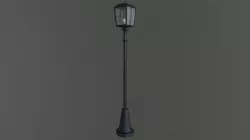 Superfuntimes Lamp Post Low-poly  3D model