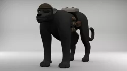 TF2 Demoman Panther Low-poly  3D model